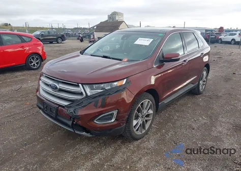 2015 Ford Edge Titanium z USA, uszkodzony, nr VIN 2FMPK3K86FBB00524